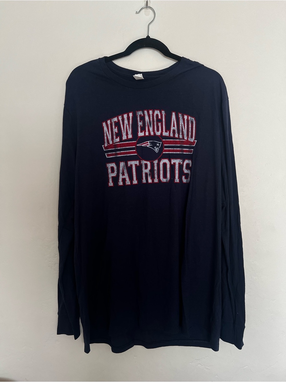 New England Patriots Navy Long Sleeve Tee